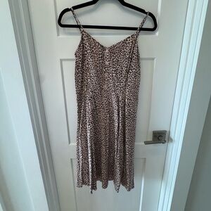 GAP Leopard Print Dress - Black and Cream
